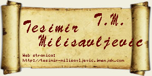 Tešimir Milisavljević vizit kartica